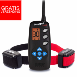 Elektronische trainingshalsband d-control 1002- voor twee honden